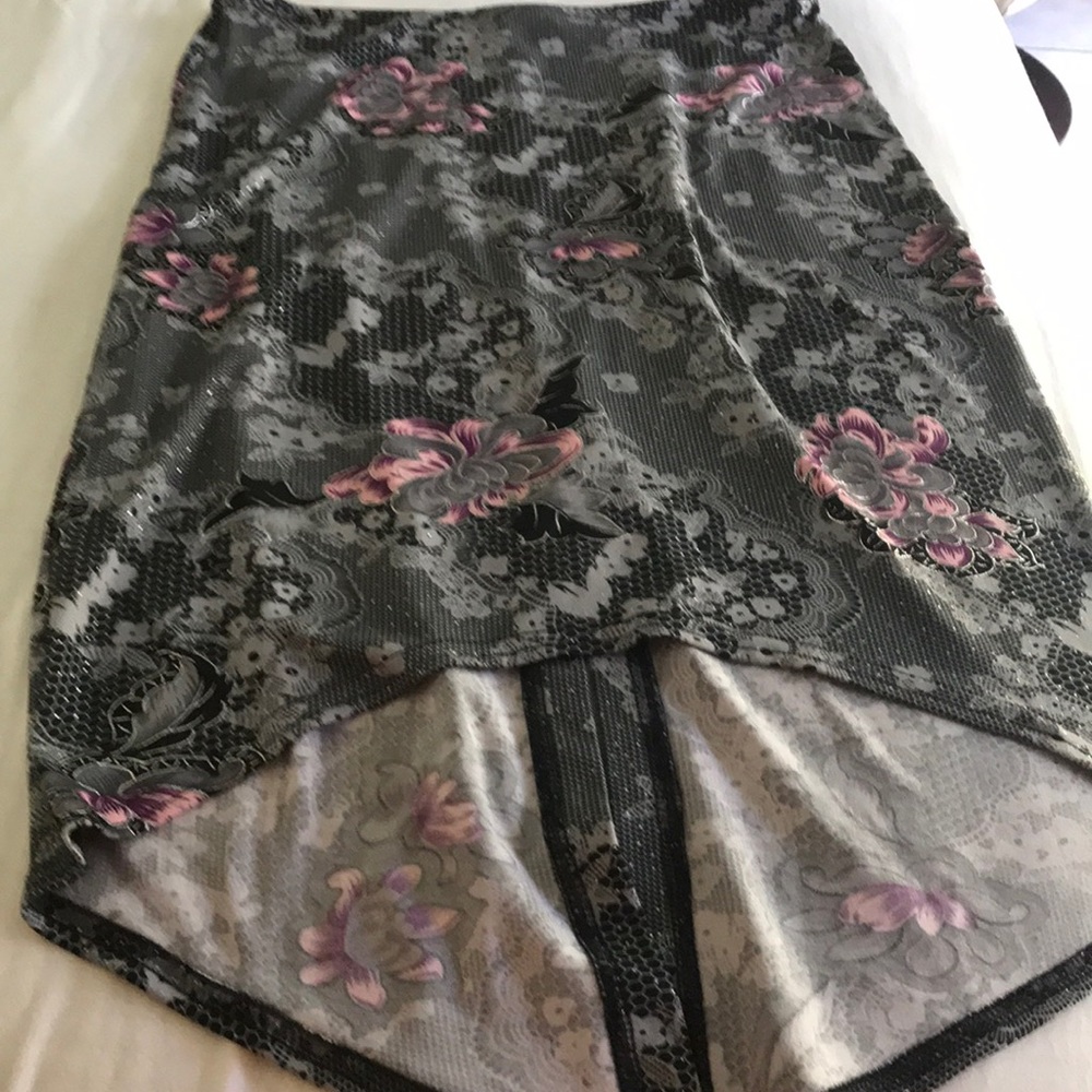 Sexy short front longer open slit back   Cool chic